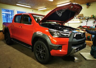 Toyota Hilux, car body film, car body wrapping, Car filming, Xpel protective film, Kileprof