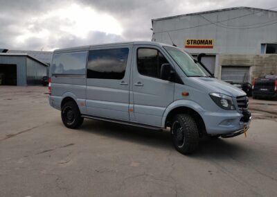 Mercedes Benz Sprinter, bus, touring bus, camper bus, motorhome, glass films, window films, car glass films, tinted films, protective films, sunscreens, Kileprof